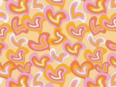 Groovy Baby Heart Vinyl Wrap Pattern~Rwraps Series 914 Digitally Printed Vinyl Wrap~0