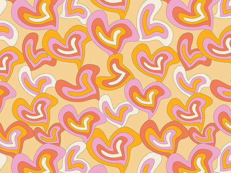 Groovy Baby Heart Vinyl Wrap Pattern~Rwraps Series 914 Digitally Printed Vinyl Wrap~0