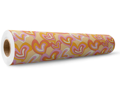 Groovy Baby Heart Wrap Film Wholesale Roll~Rwraps Series 914 Digitally Printed Vinyl Roll~5