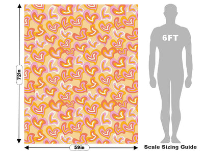 Groovy Baby Heart Vehicle Wrap Scale~Rwraps Series 914 Groovy Baby Heart Measurements~1