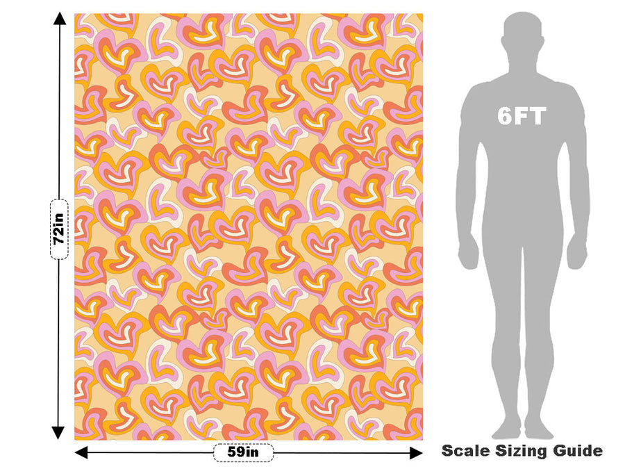 Groovy Baby Heart Vehicle Wrap Scale~Rwraps Series 914 Groovy Baby Heart Measurements~1