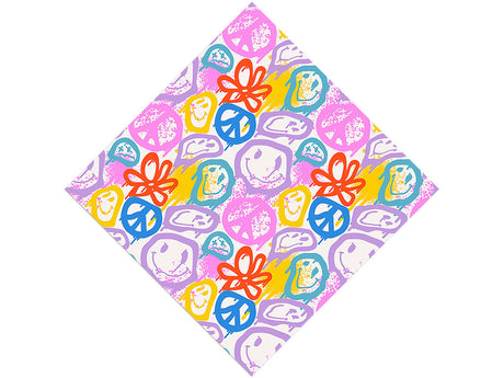 Groovy Peace Graffiti Vinyl Wrap Pattern