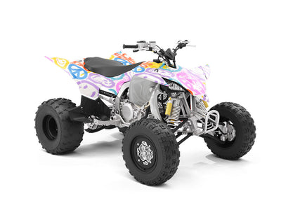 Groovy Peace Graffiti ATV Wrapping Vinyl