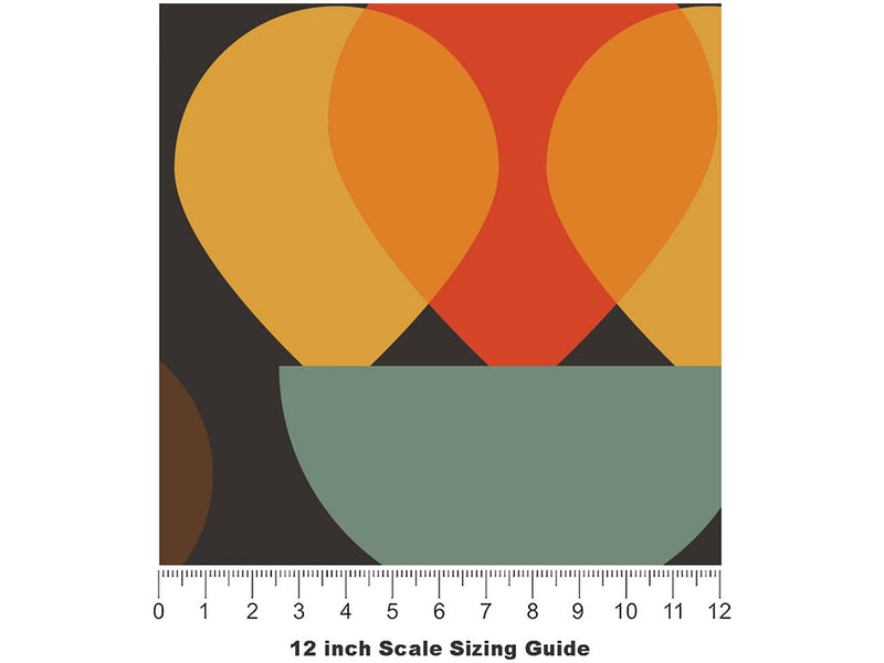 Growing Love Retro Vinyl Film Pattern Size 12 inch Scale~Rwraps Growing Love Retro Sizing Chart~2