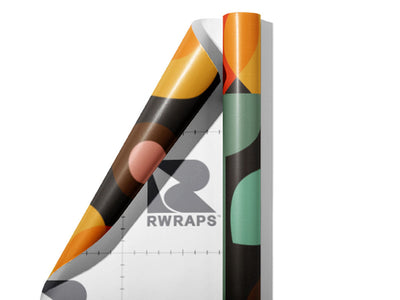Growing Love Retro Wrap Film Sheets~Rwraps Series 914 Growing Love Retro Scrolled Sheet~3
