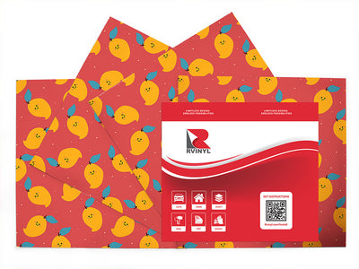 grown rosigold fruit Craft Vinyl Sheet Pack