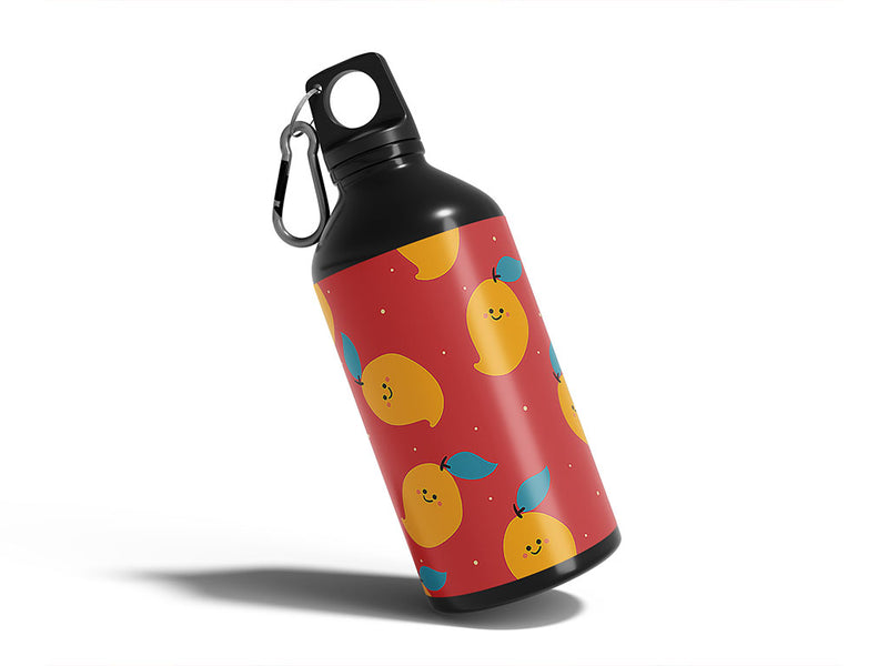 grown rosigold fruit Water Bottle DIY Stickers