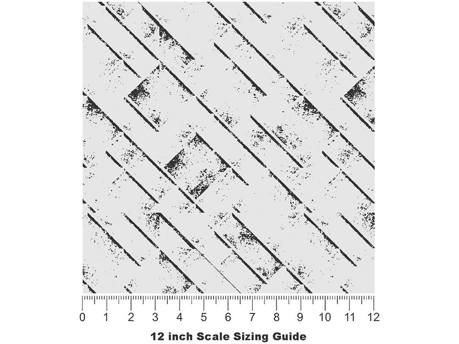 Grunge  Brick Vinyl Film Pattern Size 12 inch Scale~Rwraps Grunge  Brick Sizing Chart~3