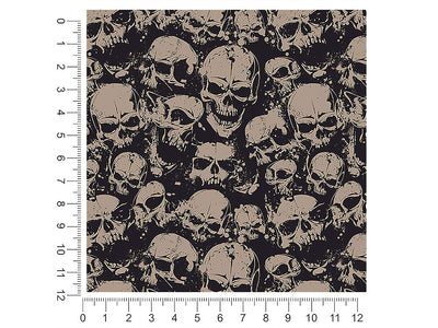grunge death skull and bones 1ft x 1ft Craft Sheets