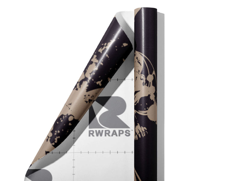 Grunge Death Halloween Wrap Film Sheets~Rwraps Series 914 Grunge Death Halloween Scrolled Sheet~3