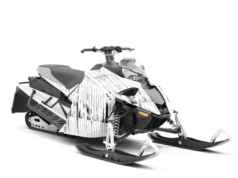 Grunge  Wood Plank Custom Wrapped Snowmobile