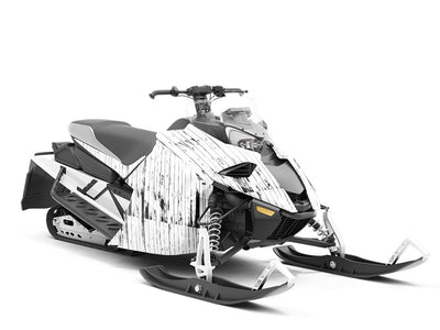 Grunge  Wood Plank Custom Wrapped Snowmobile