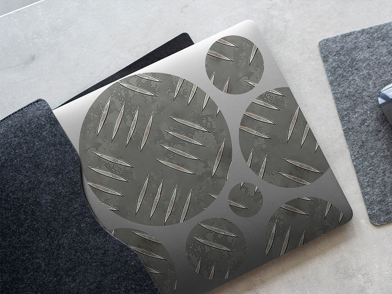 grunge tread diamond plate DIY Laptop Stickers