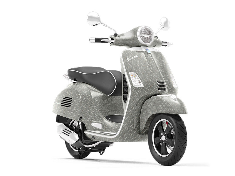 Grunge Tread Diamond Plate Vespa Scooter Wrap Film