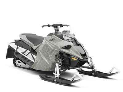 Grunge Tread Diamond Plate Custom Wrapped Snowmobile