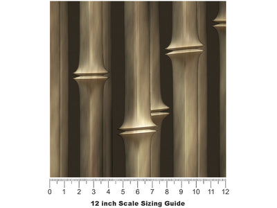 Guadua Guard Bamboo Vinyl Film Pattern Size 12 inch Scale~Rwraps Guadua Guard Bamboo Sizing Chart~2