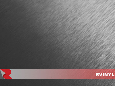 Gunmetal Brushed Aluminum Sticker