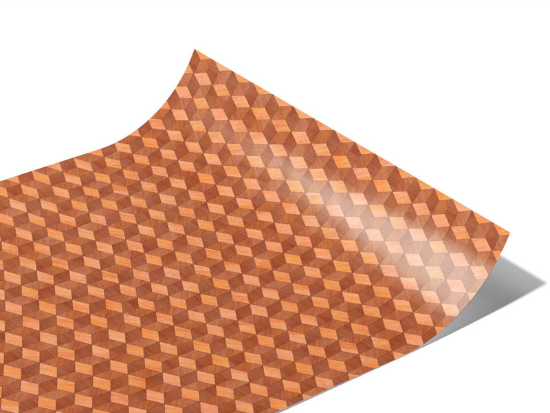 Gunstock Stain Wooden Parquet Vinyl Wraps~Rwraps Series 914 Digitally Printed Vinyl Wrap~1