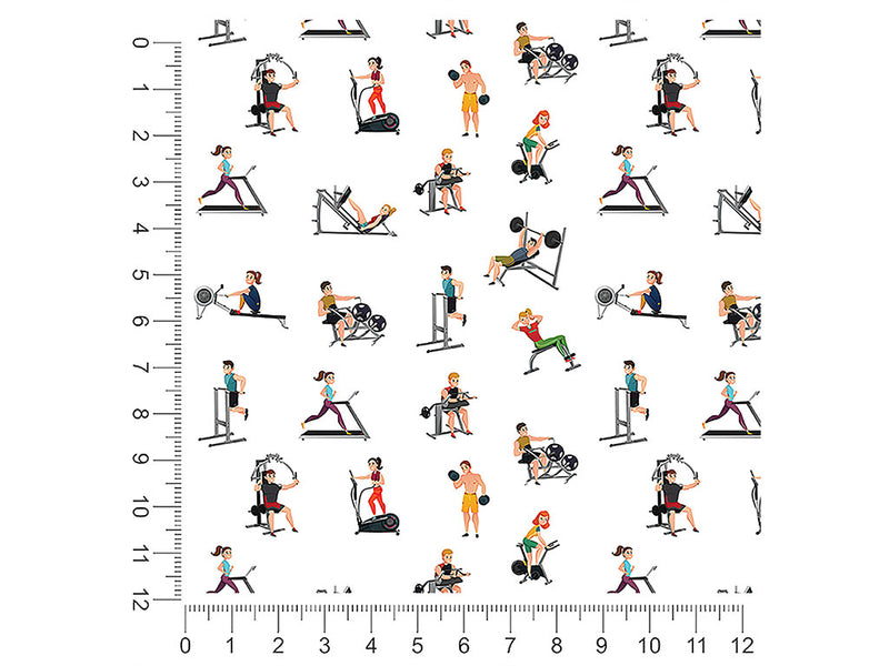 gym rats sport 1ft x 1ft Craft Sheets