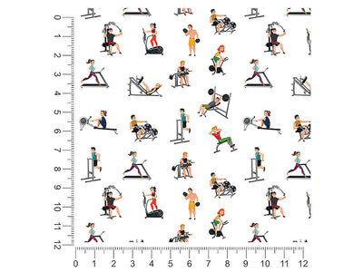 gym rats sport 1ft x 1ft Craft Sheets