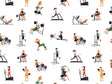 Gym Rats Sport Vinyl Wrap Pattern~Rwraps Series 914 Digitally Printed Vinyl Wrap~0
