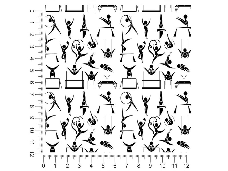 gymnastics practice sport 1ft x 1ft Craft Sheets