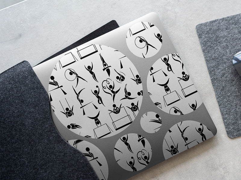 gymnastics practice sport DIY Laptop Stickers