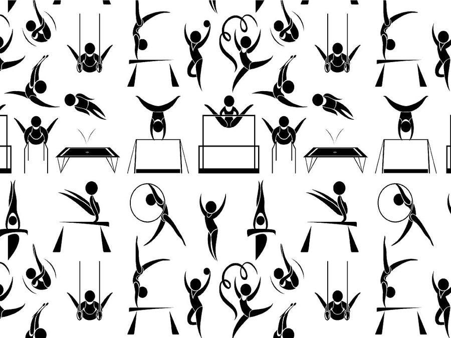 Gymnastics Practice Sport Vinyl Wrap Pattern~Rwraps Series 914 Digitally Printed Vinyl Wrap~0