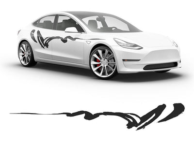 3M Black Haiku Body Graphic~Full Side Auto Decal Kit~0