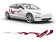 3M Burgundy Haiku Body Graphic~Full Side Auto Decal Kit~0