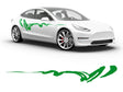 3M Bright Green Haiku Body Graphic~Full Side Auto Decal Kit~0