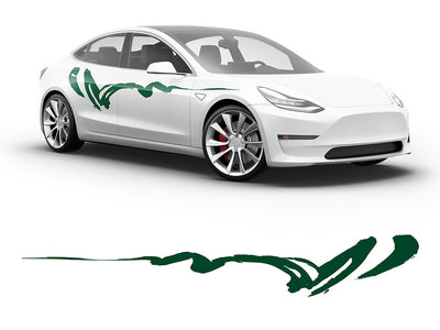 3M Dark Green Haiku Body Graphic~Full Side Auto Decal Kit~0