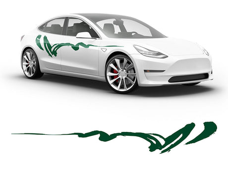 3M Dark Green Haiku Body Graphic~Full Side Auto Decal Kit~0