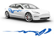 3M Azure Blue Haiku Body Graphic~Full Side Auto Decal Kit~0