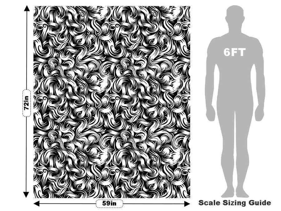 Hairy Ape Abstract Vehicle Wrap Scale~Rwraps Series 914 Hairy Ape Abstract Measurements~1
