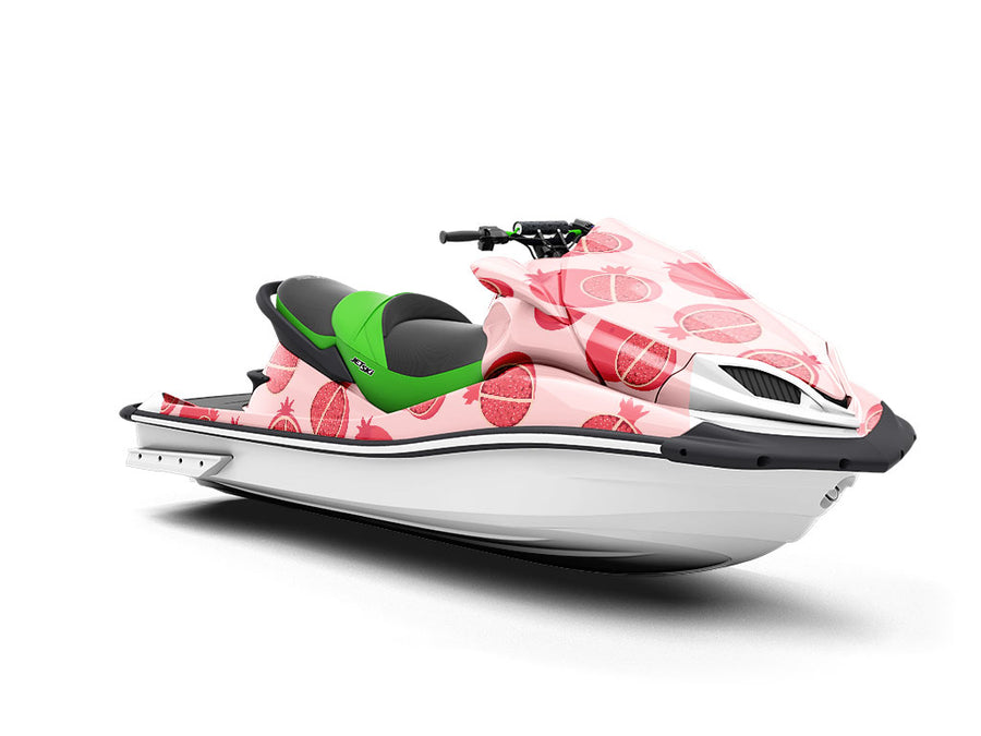 Half Sliced Fruit Jet Ski Vinyl Customized Wrap