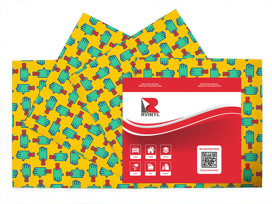 handshake horror horror Craft Vinyl Sheet Pack