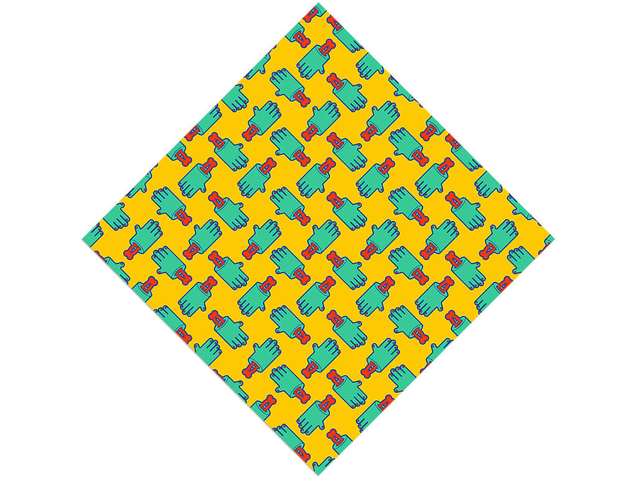 Handshake Horror Zombie Vinyl Wrap Pattern