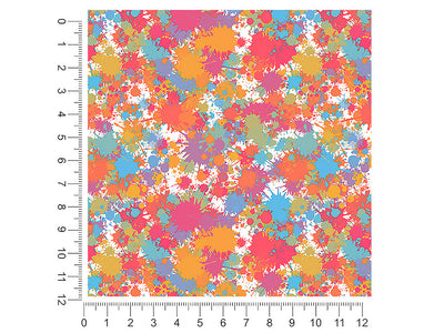 happy accidents paint splatter 1ft x 1ft Craft Sheets