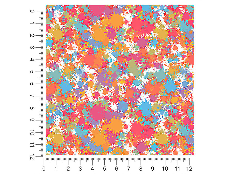 happy accidents paint splatter 1ft x 1ft Craft Sheets