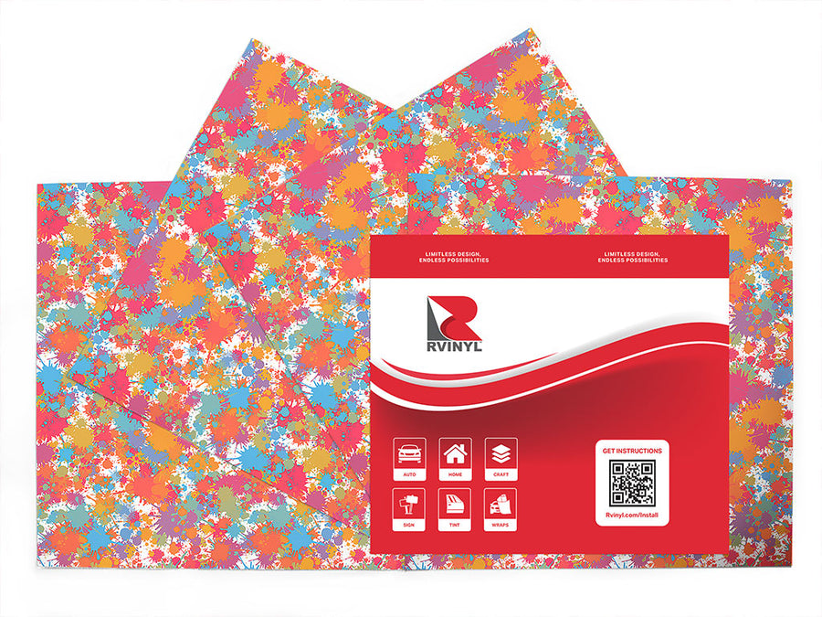 happy accidents paint splatter Craft Vinyl Sheet Pack