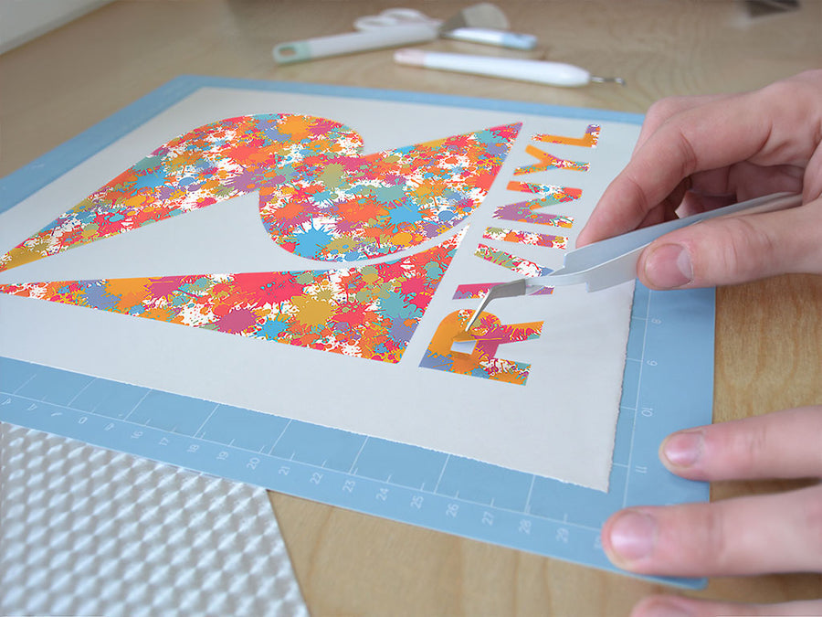 happy accidents paint splatter Easy Weed Craft Vinyl