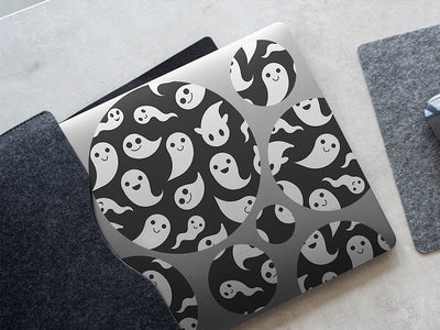 happy apparitions halloween DIY Laptop Stickers
