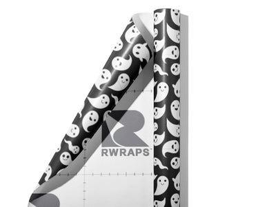 Happy Apparitions Halloween Wrap Film Sheets~Rwraps Series 914 Happy Apparitions Halloween Scrolled Sheet~3