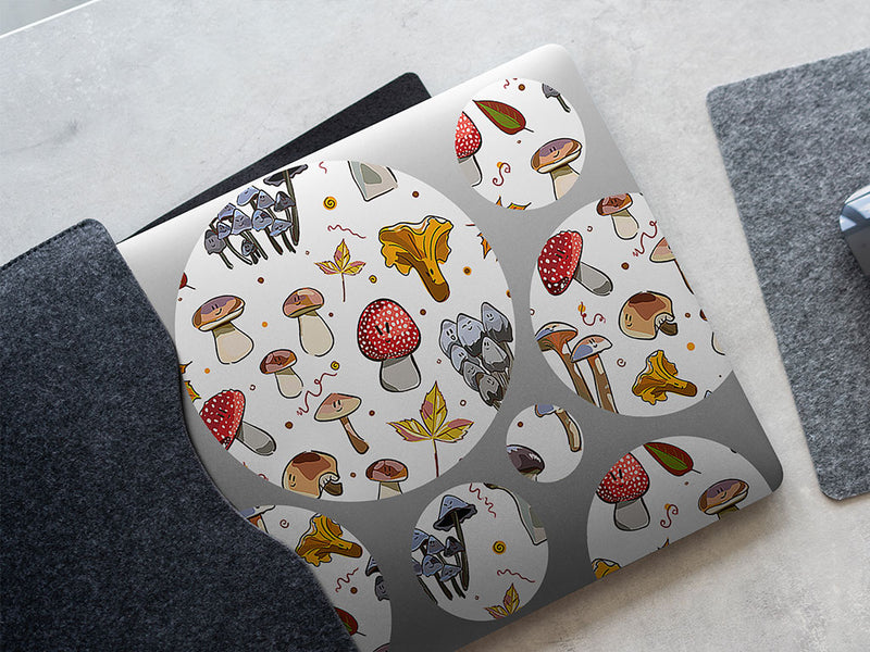 happy caps mushroom DIY Laptop Stickers
