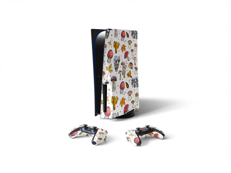 happy caps mushroom Sony PS5 DIY Skin