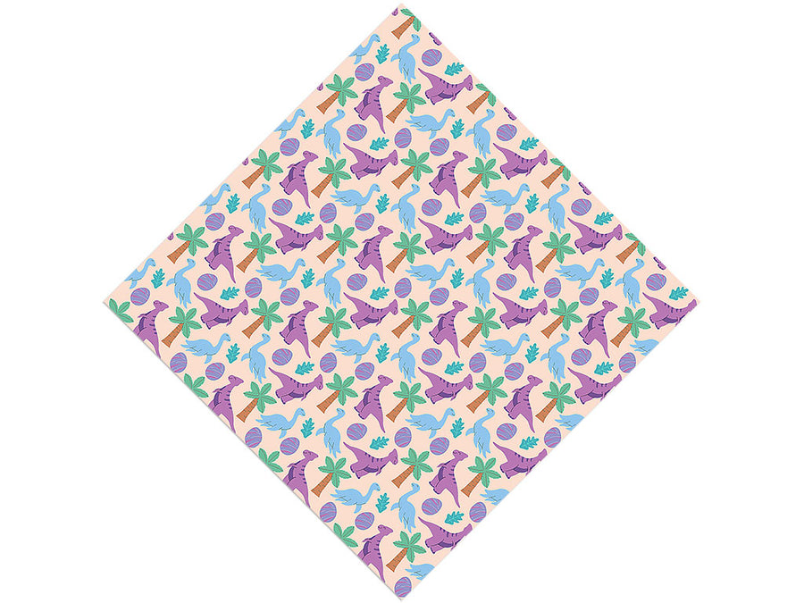 Happy Hadrosaurs Dinosaur Vinyl Wrap Pattern