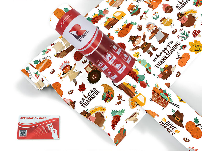 happy thanksgiving  Craft Vinyl Roll