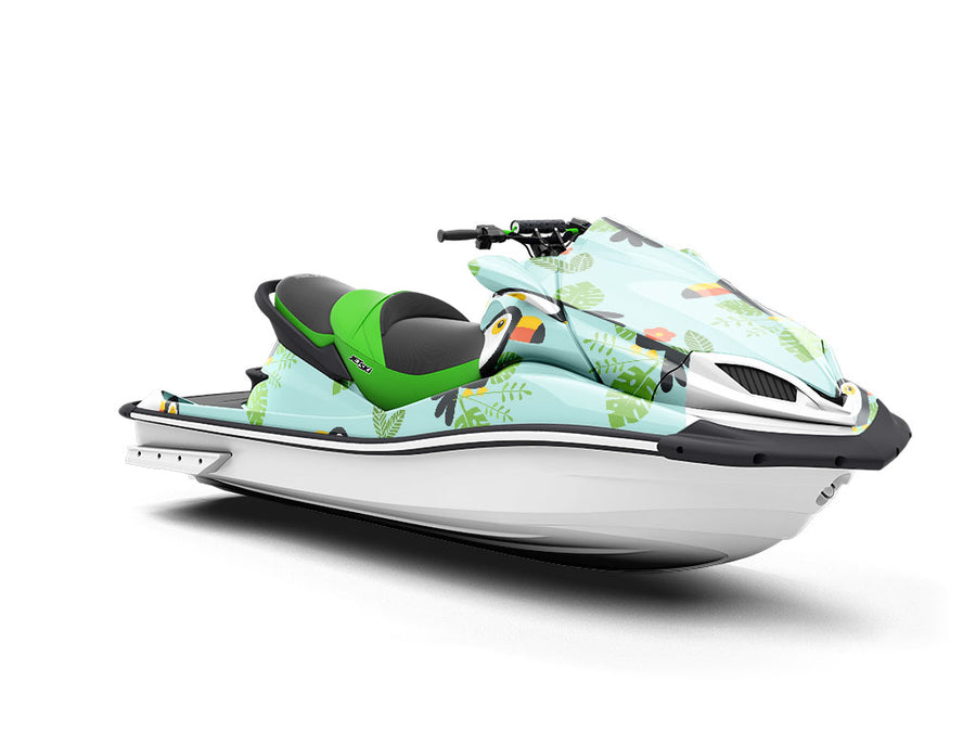 Happy Tropics Birds Jet Ski Vinyl Customized Wrap