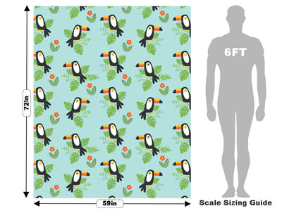 Happy Tropics Birds Vehicle Wrap Scale~Rwraps Series 914 Happy Tropics Birds Measurements~1
